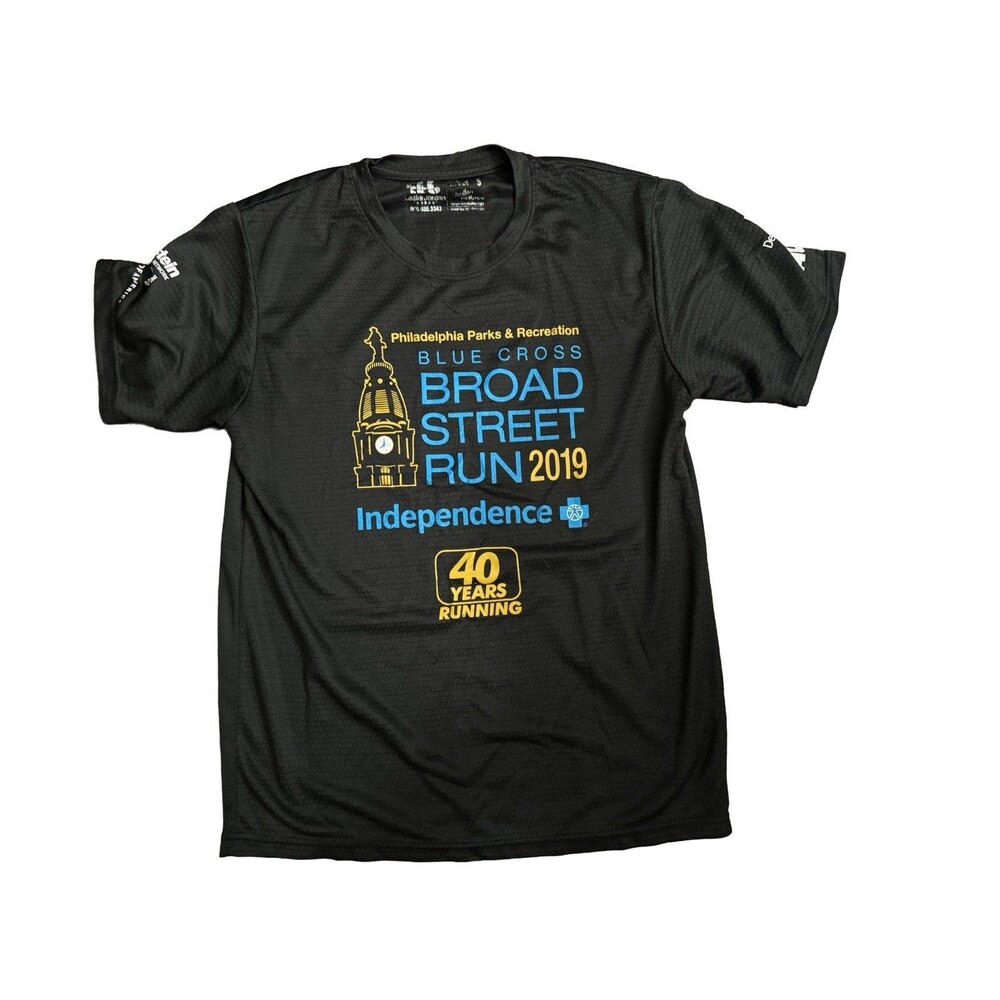 BROAD STREET RUN 2019 Authentic TEE SHIRT women sall Philadelphia WICKING